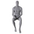 Image 0 : Mannequin vitrine gris homme avec ...