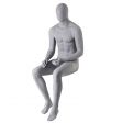 Image 1 : Mannequin vitrine gris homme avec ...