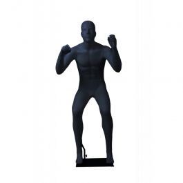 MANNEQUINS VITRINE HOMME - MANNEQUINS SPORT : Mannequin de vitrine ski couleur noir