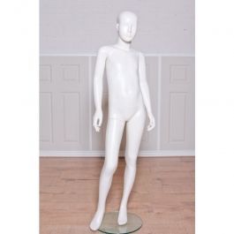MANNEQUINS VITRINE ENFANT - MANNEQUINS ABSTRAITS : Mannequin enfant abstrait 10 ans coloris blanc