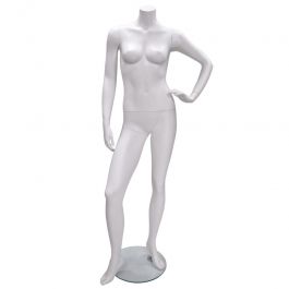 PROMOTIONS MANNEQUINS VITRINE FEMME : Mannequin femme sans tête avec une main sur la hanche