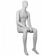Image 1 : Mannequin homme assis gris clair ...