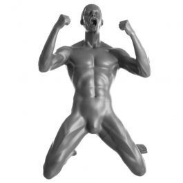 Sport mannequins Mannequin man soccer player victory Mannequins vitrine