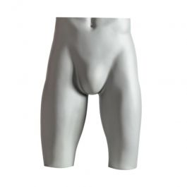 ACCESSORIES FOR MANNEQUINS - MALE LEG MANNEQUINS : Mannequin pelvis with gray leg start