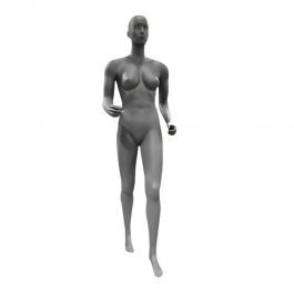 MANNEQUINS VITRINE FEMME : Mannequin sport femme en position marche à pied
