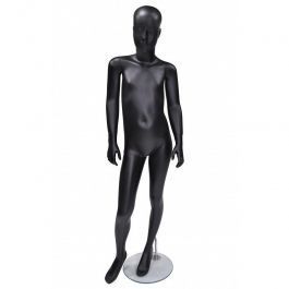 MANNEQUINS VITRINE ENFANT - MANNEQUINS ABSTRAITS : Mannequin vitrine enfant 10 ans coloris noir