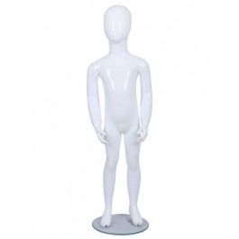 MANNEQUINS VITRINE ENFANT : Mannequin vitrine enfant 4 ans blanc