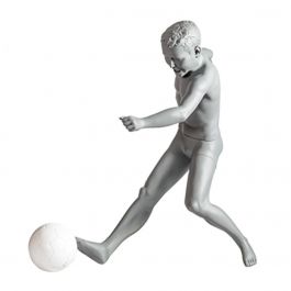 MANNEQUINS VITRINE ENFANT - MANNEQUINS ENFANT SPORT : Mannequin vitrine enfant sport position tir