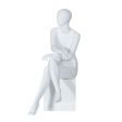 Image 0 : Mannequin vitrine femme abstrait assis ...