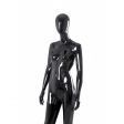 Image 4 : Mannequin femme abstrait noir brillant ...