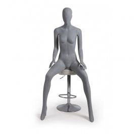 NOUVEAUTÉ : Mannequin vitrine femme sans visage assise