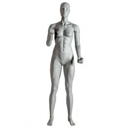 MANNEQUINS VITRINE FEMME : Mannequin vitrine gym femme avec haltères