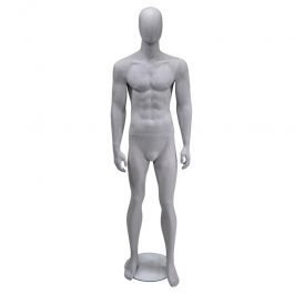 Mannequins abstraits Mannequin de vitrine homme abstrait gris ciment Mannequins vitrine