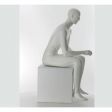 Image 1 : Mannequin de vitrine homme assis ...