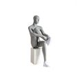 Image 0 : Mannequin de vitrine homme gris ...