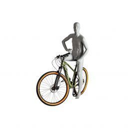 MANNEQUINS DE VITRINES : Mannequin vitrine homme position v&eacute;lo