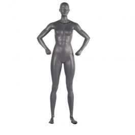 Mannequin sport Mannequin vitrine sport femme fitness gris Mannequins vitrine
