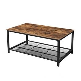 MOBILIARIO Y EQUIPAMIENTO COMERCIAL - MUEBLES INDUSTRIALES : Mesa de centro de diseño industrial en madera rústica