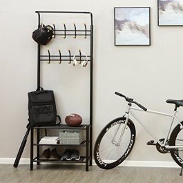 Mobili di stoccaggio Mobili d'ingresso - porta cappotto in metallo nero Mobilier shopping