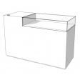 Image 4 : White counter with glass display ...