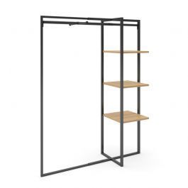 CLOTHES RAILS - CLOTHING RAIL STRAIGHT : Modular clothes rack, black