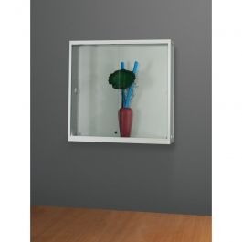 Vitrinas murales Mueble de pared aluminio 100X30X98 CM Vitrine