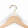 Image 5 : 10 raw wood hangers with ...