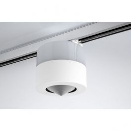 RETAIL LIGHTING SPOTS : Newtech cono white on-rail speaker