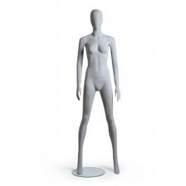 FEMALE MANNEQUINS - MANNEQUIN ABSTRACT : No finish faceless female mannequins with straight body