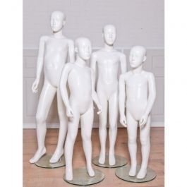 Abstract mannequin Package 4 glossy kids mannequins Mannequins vitrine