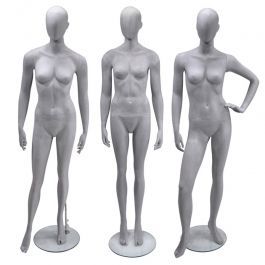 Schaufensterpuppen abstrakt Packet x 3 damen schaufensterfiguren grau farbe Mannequins vitrine