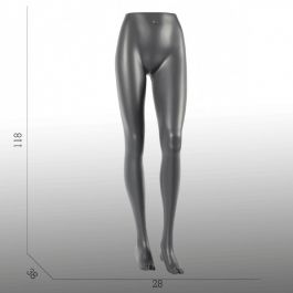 ACCESSORIES FOR MANNEQUINS - LEG MANNEQUINS : Pair of female leg mannequin gray