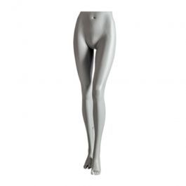 ACCESSOIRES MANNEQUIN VITRINE : Paire de jambes grise de mannequin femme