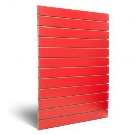 MOBILIARIO Y EQUIPAMIENTO COMERCIAL - PANELES DE LAMAS Y COMPLEMENTOS : Panel acanalado rojo 10 cm