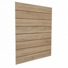 Paneles de lamas y complementos Panel ranurado de madera de 15 cm Mobilier shopping