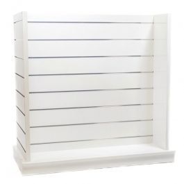 MATERIEL AGENCEMENT MAGASIN : Panneau rainuré blanc s-slp-007