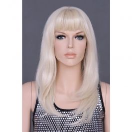 PROMOTIONS ACCESSOIRES MANNEQUIN VITRINE : Perruque mannequin femme blonde y1176-613