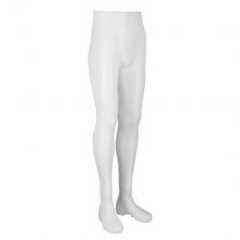 ACCESSORIES FOR MANNEQUINS - MALE LEG MANNEQUINS : Plastic male mannequin white color