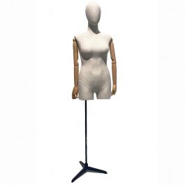 FEMALE MANNEQUINS - PLUS SIZE MANNEQUINS : Plus size female fabric bust
