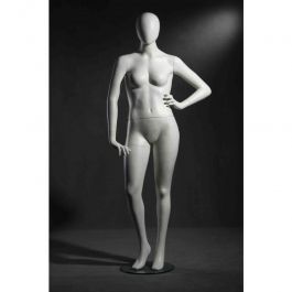 FEMALE MANNEQUINS - PLUS SIZE MANNEQUINS : Plus size mannequin white finish