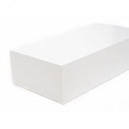 Podio Podio glossy blanco 100 x 50 x 25cm Mobilier shopping