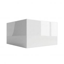 MATERIEL AGENCEMENT MAGASIN : Podium blanc glossy 50 x 50 x 25cm