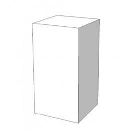 MATERIEL AGENCEMENT MAGASIN : Podium magasin blanc brillant  50 x 95 x 50cm