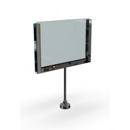 PERCHEROS PARA TIENDAS - PORTA CARTEL I SEñALIZACION : Porta cartel magnético a6 cromo
