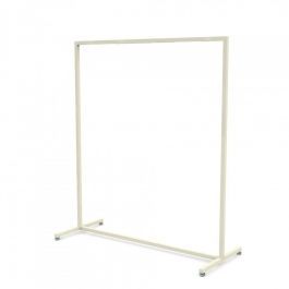 PORTANTS VêTEMENTS BOUTIQUE : Portant métal blanc 120cm x 155cm