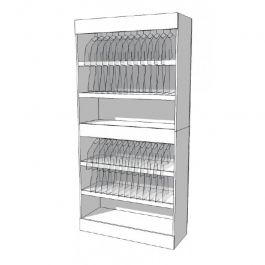 Konfektionsstander Wardrobe Professionelle Garderobe S-R-PR-001-A Mobilier shopping