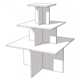 RETAIL DISPLAY FURNITURE : Pyramid table 3 levels