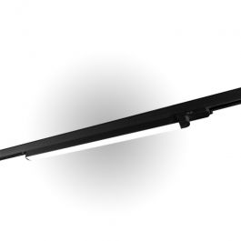 SPOTS POUR MAGASIN - SPOTS SUR RAIL LED : Rail lumineux led lineaire noir 120 cm 3500 kelvin 30w