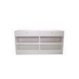 Image 3 : Rectangular modern counter glossy white ...