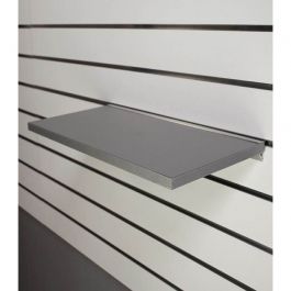 LADENAUSSTATTUNG - LAMELLENWAND : Regal grau metallic 60 x 20 cm